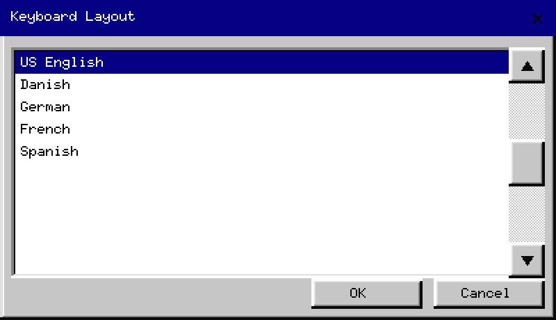 keyboard layout picker